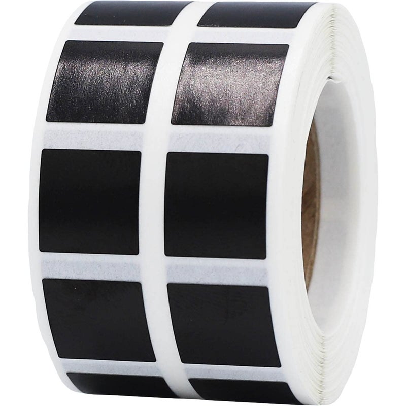 InStockLabels.com Black 1/2" Inch Square Adhesive Labels 1,000 Color Coding Dot Stickers for Efficient Inventory Management, Crafting Projects, and Organizational Tasks in Offices, Schools, and Homes - Image 1